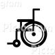 車椅子 B/Wシンボル