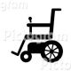 電動車椅子 B/Wシンボル