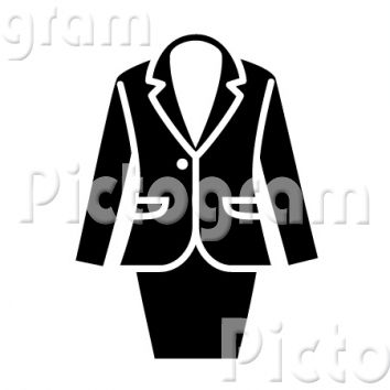 スーツ（女性） B/Wシンボル